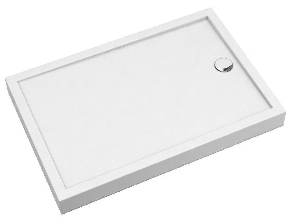 Schedpol Competia New brodzik 90x130 cm prostokątny biały 3.4848 - Wysyłka w 24h