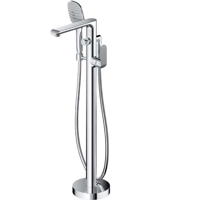 OMNIRES Bateria wannowa wolnostojąca SACRAMENTO chrom połysk SC2333XC