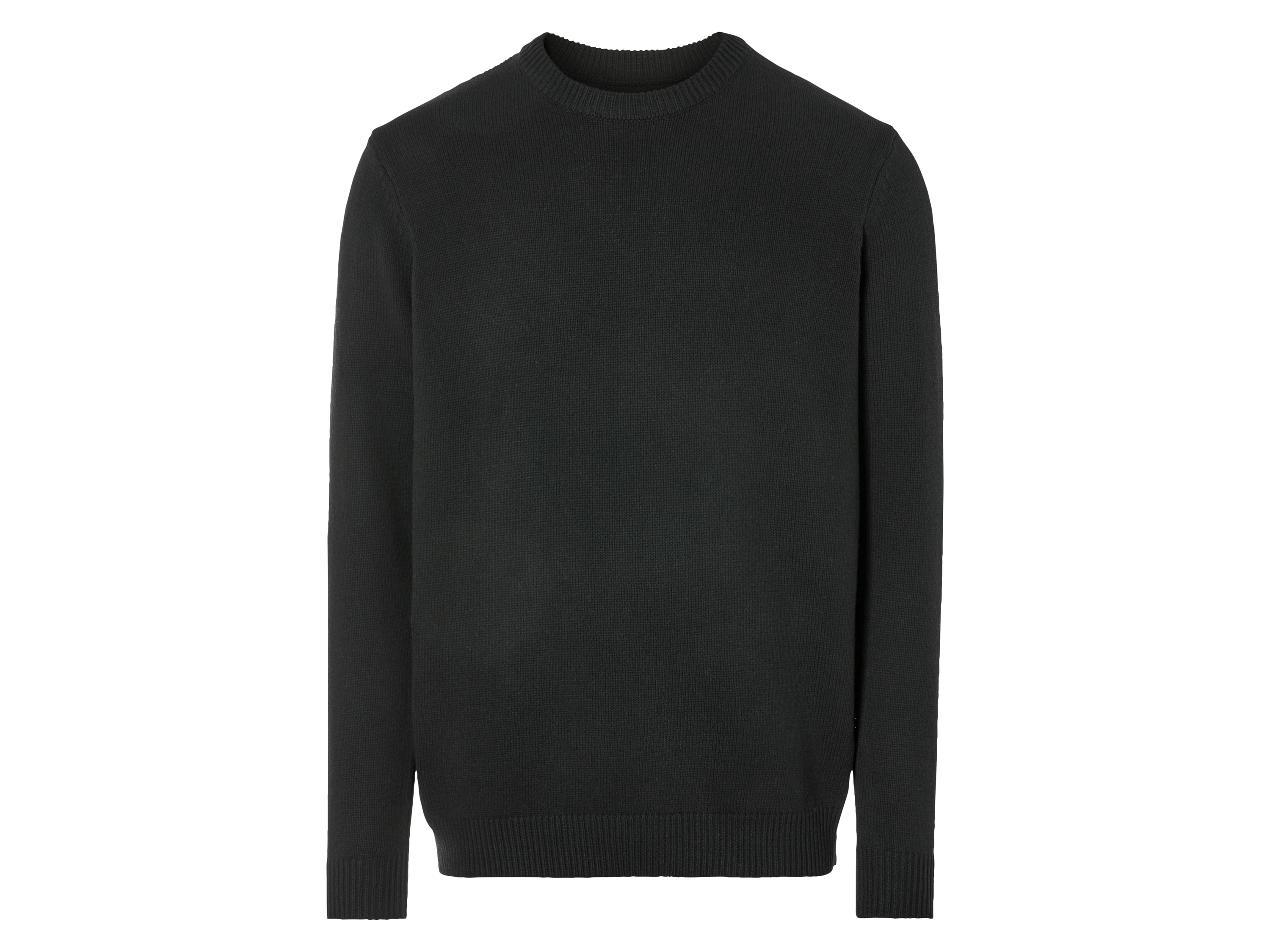 Livergy Sweter męski z grubej dzianiny M48/50, Czarny