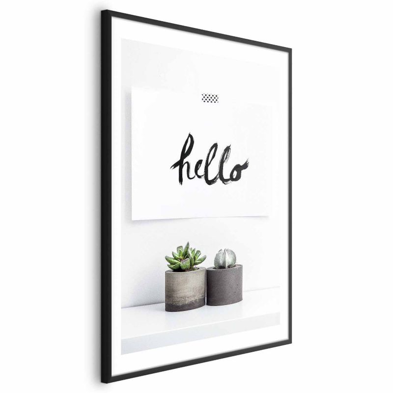 Plakat Artgeist Skandynawski dom 40x60 cm z ramą czarną 1 szt