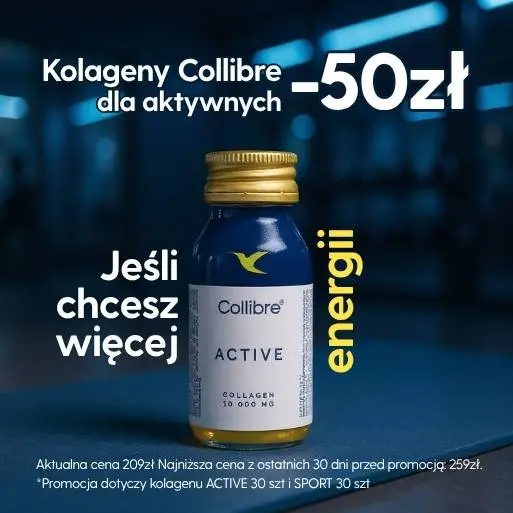 Collibre - Active Shot Kolagen do picia - Zdrowe mięśnie, 30 butelek (Zawartość zestawu: 30 x butelka 60ml)