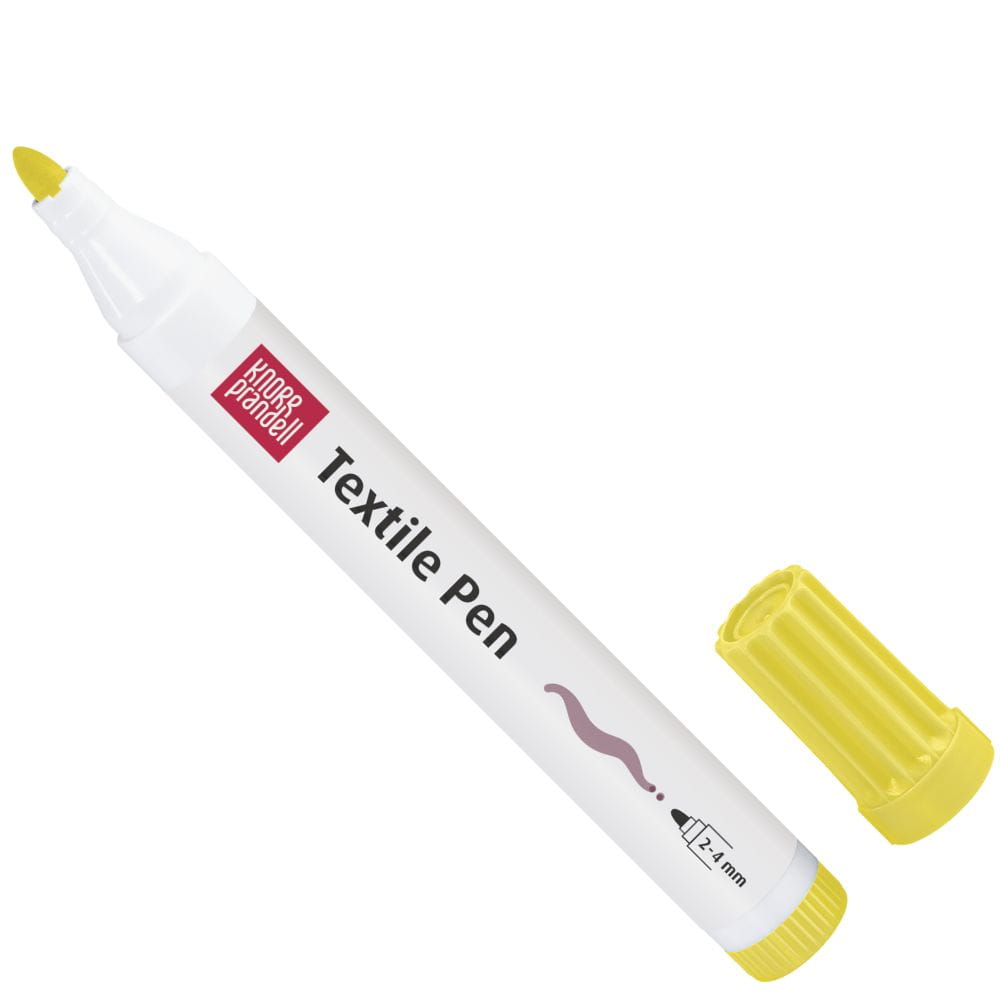 Pisak do tkanin 2-4mm KNORR kol. jasny żółty 01