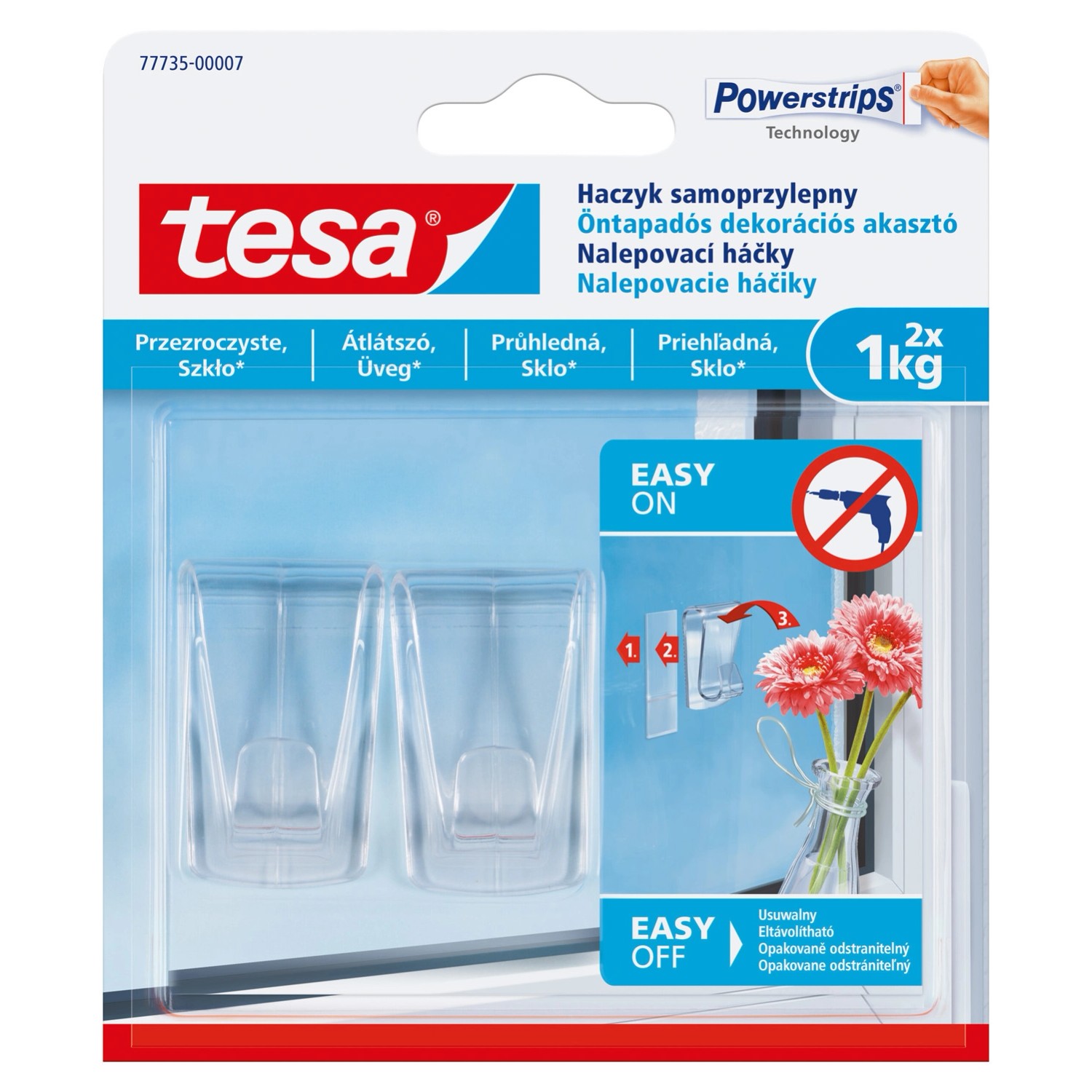 Tesa Haczyk dekoracyjny, 2 szt. do 1kg
