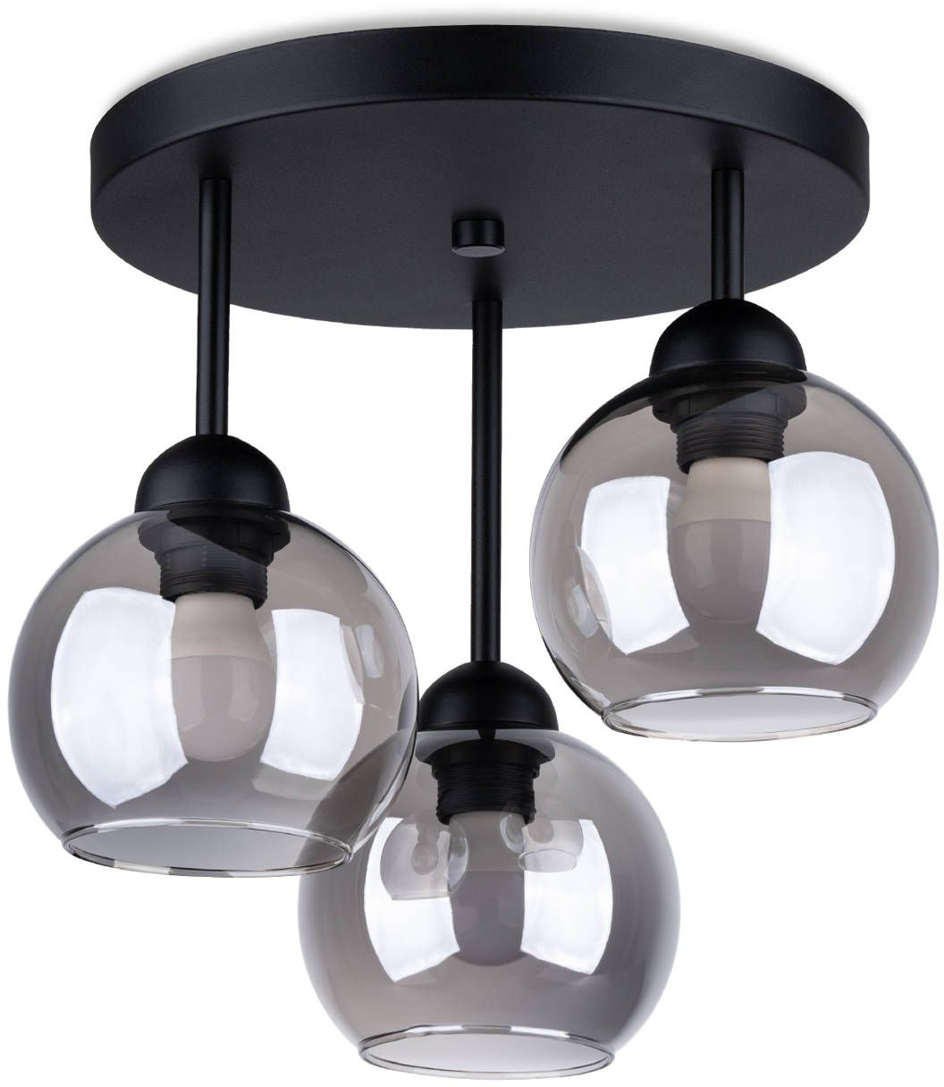 Sollux Lighting Alino lampa podsufitowa 3x60W czarna SL.1140