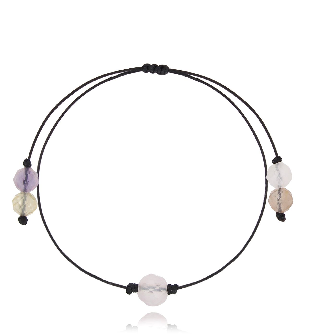 Bransoletka z jasnym fluorytem Birthstones BGL0728 - By Dziubeka