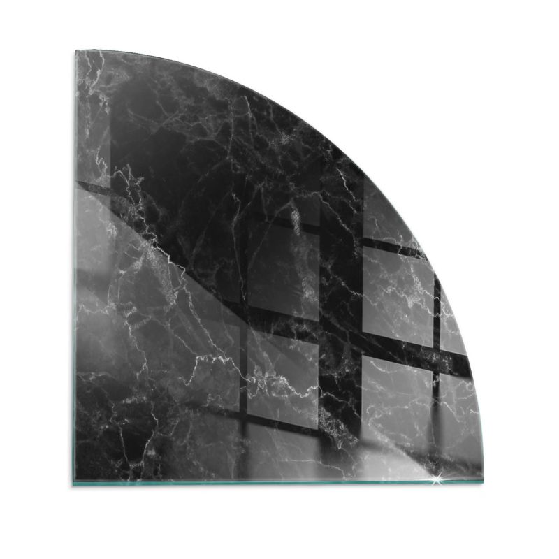 Podkładka szklana ćwiartka Tulup 100x100 cm Elegancki wzór marmuru 1 szt.