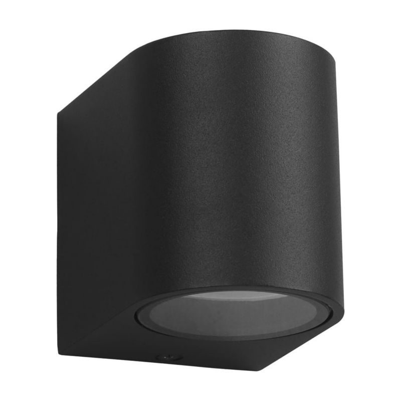 Kinkiet ścienny zewnętrzny Eko-Light Ovalis czarny 1 x GU10 x 40W IP44 wym: 9,2 x 6,8 x 8,1 cm - 1 szt.
