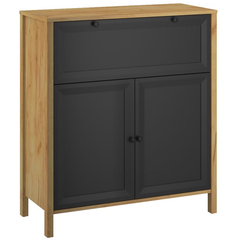 Komoda z Szufladą NORIA Mebel Elite do Salonu 88 cm Dąb craft złoty 1 szt