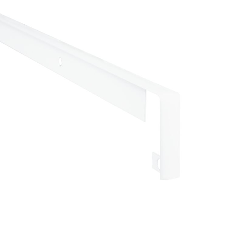 Listwa przyblatowa Cezar aluminiowa szczotkowana 38 mm 62 cm biała