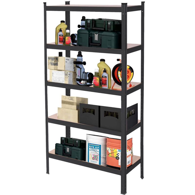 Regał metalowy magazynowy z 5 półkami Springos 150x75x30cm 625kg do piwnicy, garażu 1 szt.