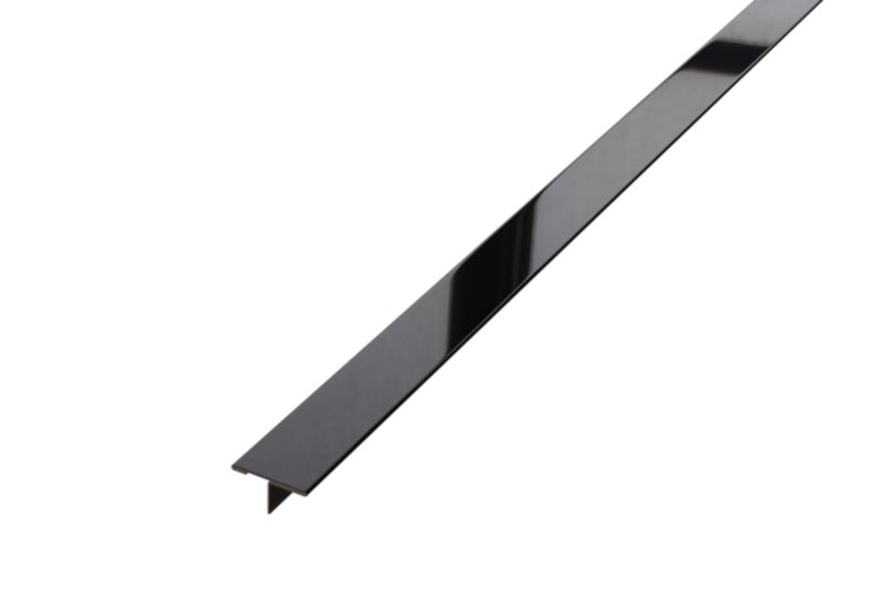 Profil fugowy spoinowy T Lambro ozdobny teownik czarny połysk 2cm x 270cm 1 szt.