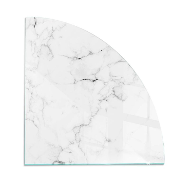 Podkładka szklana ćwiartka Tulup 100x100 cm Marmur z żyłkami 1 szt.