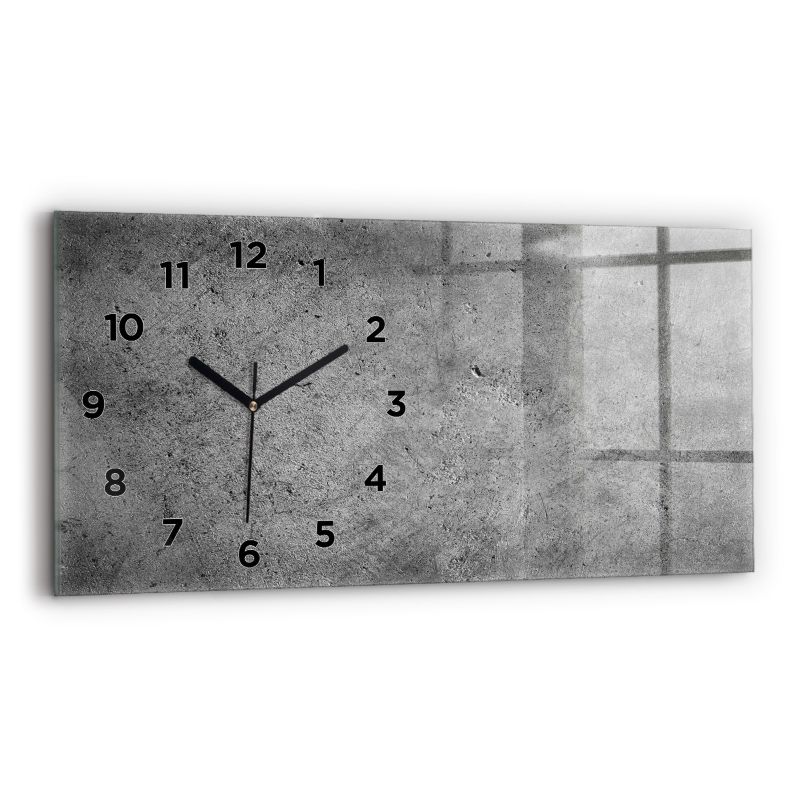 Zegar z czarnymi wskazówkami Wallfluent 60x30 cm Industrialna ściana 1 szt.