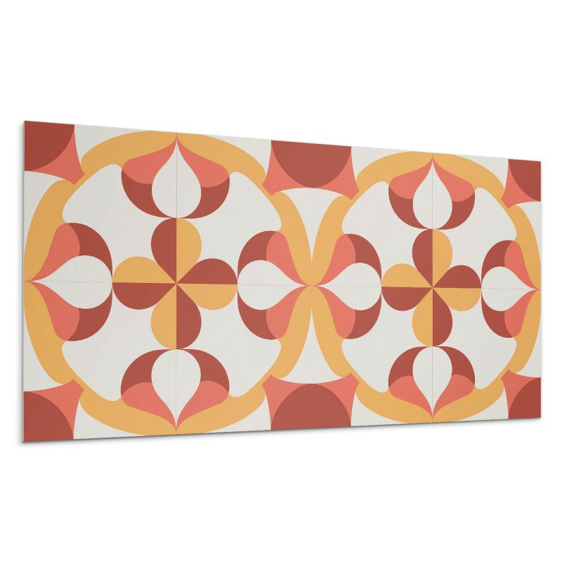 Panel samoprzylepny Wallfluent 120x60 cm Abstrakcyjna kompozycja kształtów 1 szt.