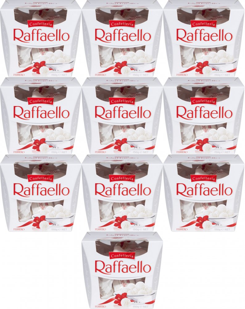 10x Bombonierka Raffaello, kokosowy, 150g