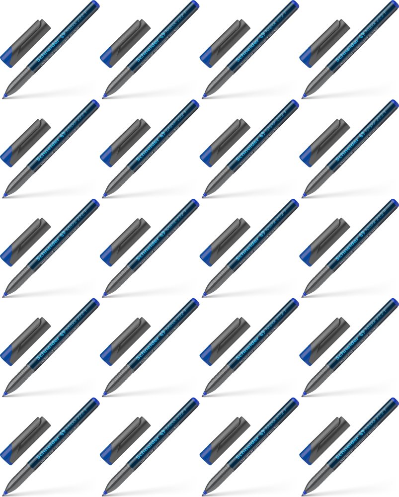 20x Foliopis permanentny Schneider Maxx 222, F, 0.7 mm, niebieski
