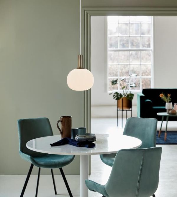 Nordlux Alton lampa wisząca 1x60 W biała-złota 47313001 - Wysyłka w 24h