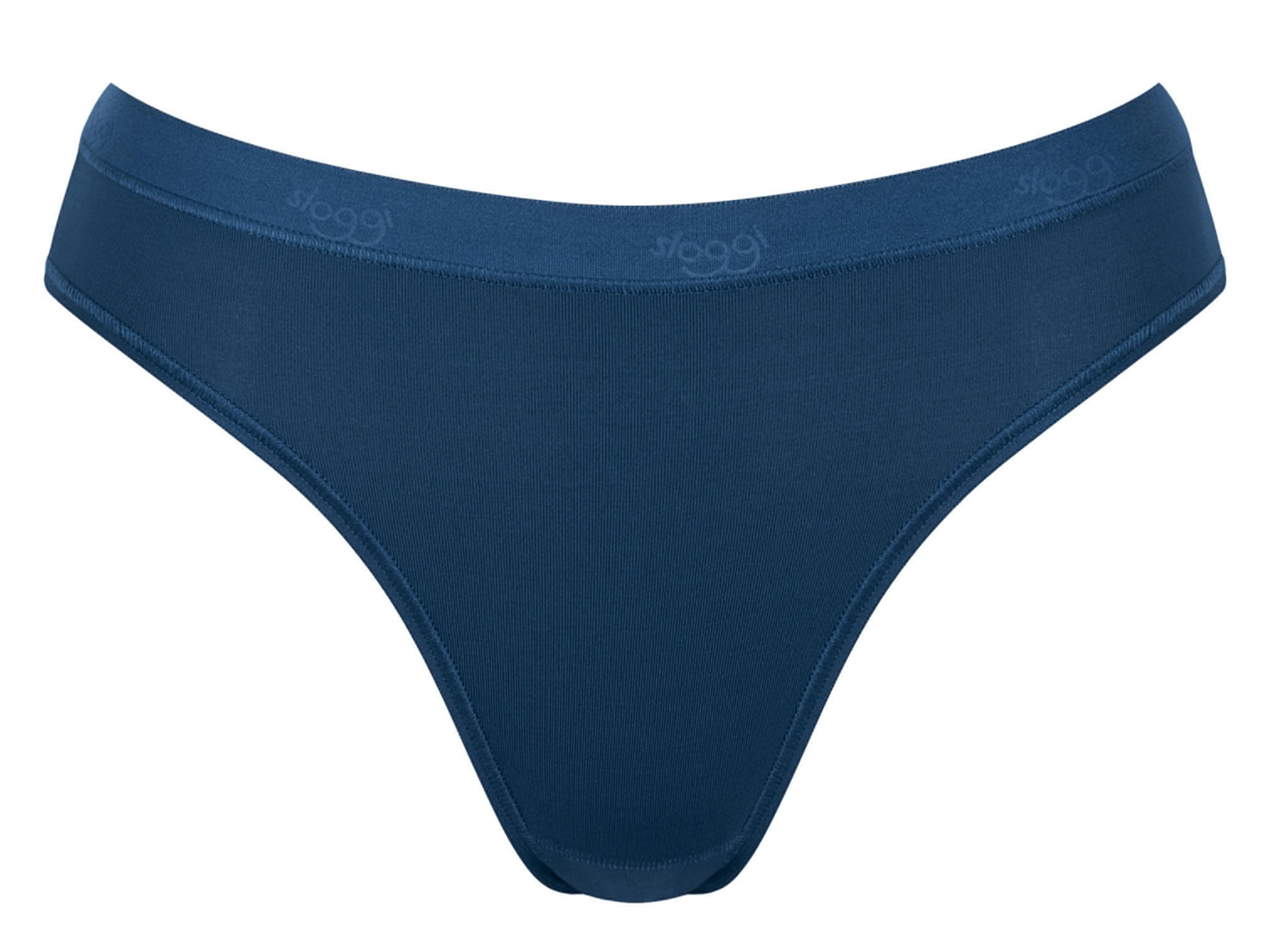 Hello by Sloggi Majtki hipstery / tai damskie „Fresh N Free Microfibre” Stringi, Niebieski, 42