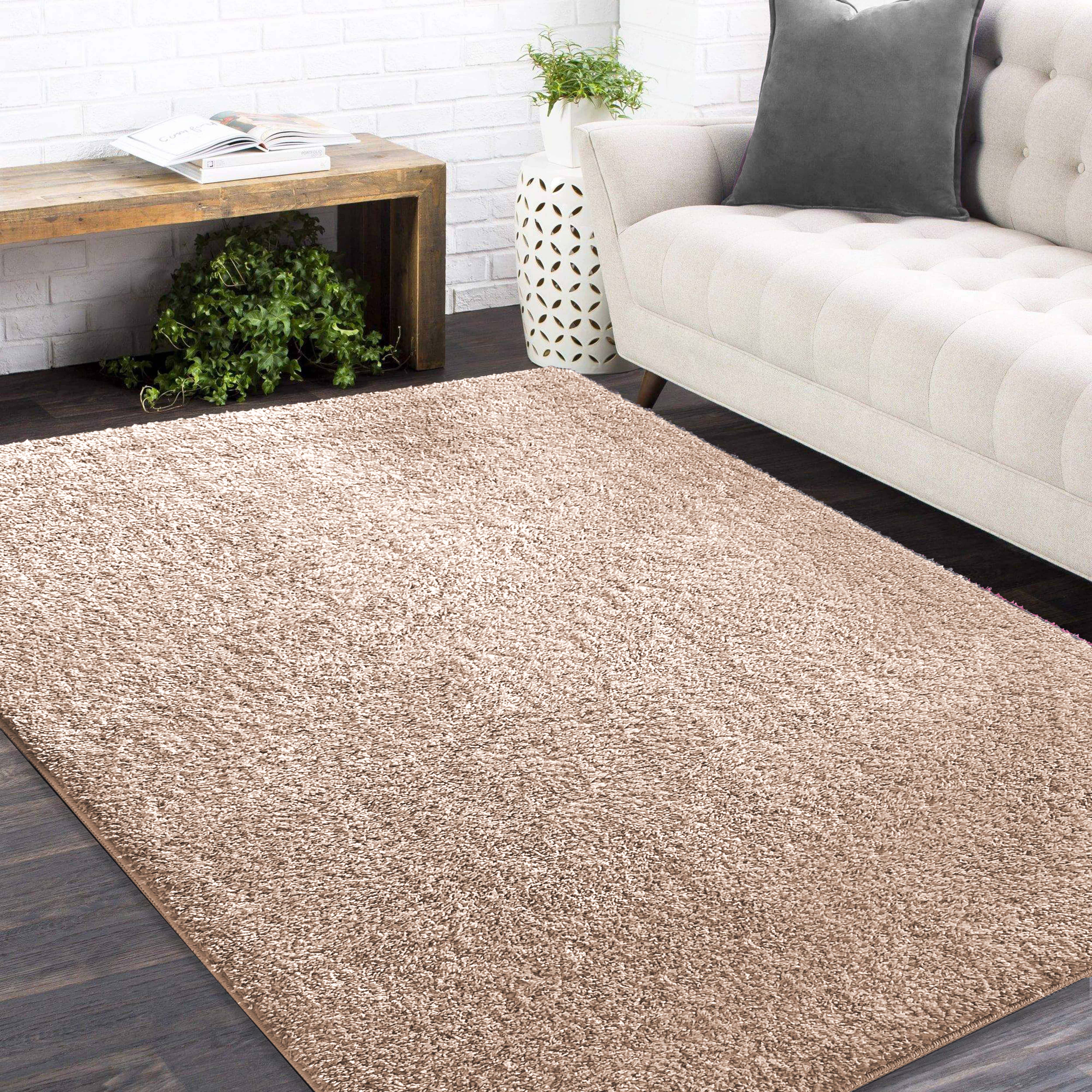 Dywan - 200 x 290 cm - Karmelowy - Shaggy - Dywanopol