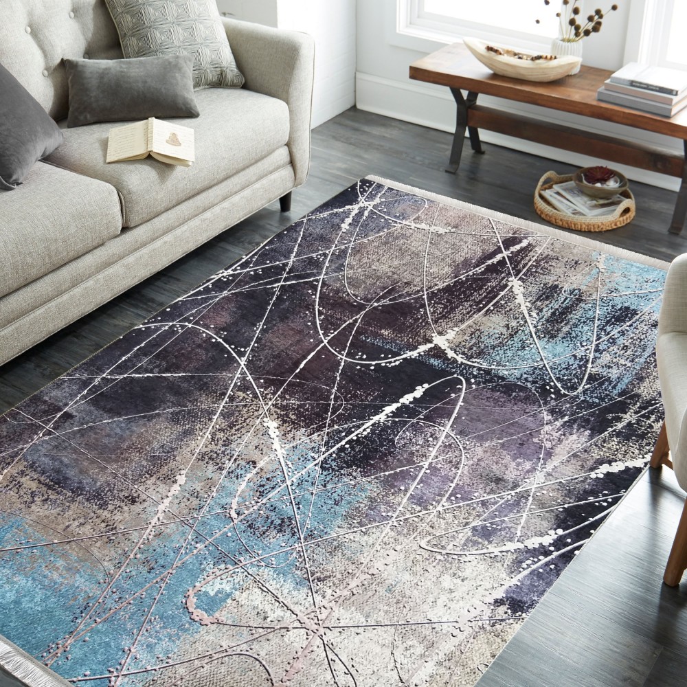 Dywan - 160 x 220 cm - Wielokolorowy - Nowoczesny - Dywanopol