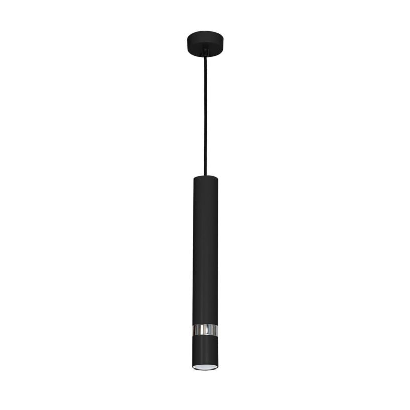 Lampa wisząca Milagro Joker 6520 czarna-chromowana szerokość 8 cm 1xGU10 x 40W 1 szt.