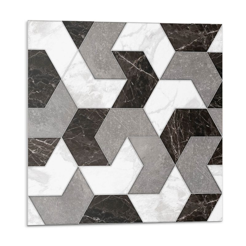 Kafelki samoprzylepne Wallfluent 30x30 cm Abstrakcyjne kształty w stylu geometrycznym 9 szt.