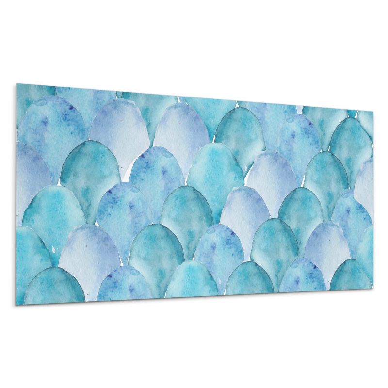 Panel samoprzylepny Wallfluent 100x50 cm Akwarelowe fale w subtelnym wydaniu 1 szt.