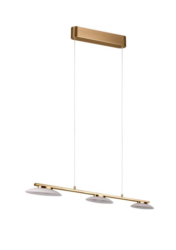Lampa wisząca Trio Merton 9673 złoto-odcienie złota nowoczesna wbudowany LED 9W 1 szt.