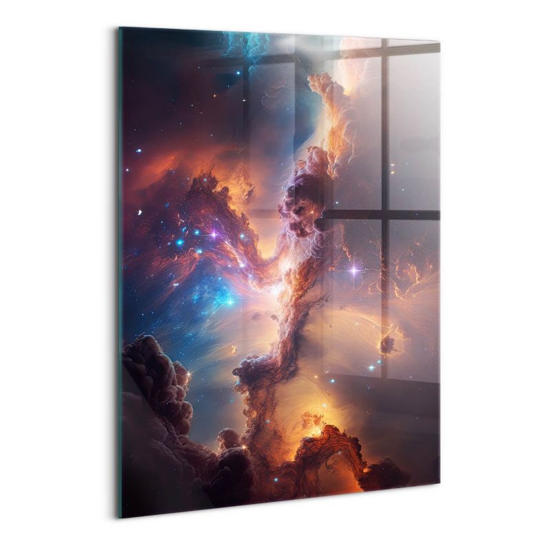 Foto Obraz Ścienny Szklany Wallfluent 70x100 cm Świat gwiazdy kosmos 1 szt.