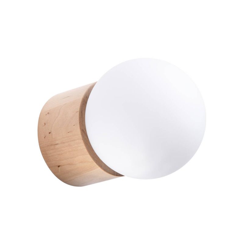 Kinkiet ścienny Sollux Lighting Boomo naturalne drewno styl minimalistyczny 1 x G9 x IP20 wym: 12 x 17 x 12 cm - 1 szt.