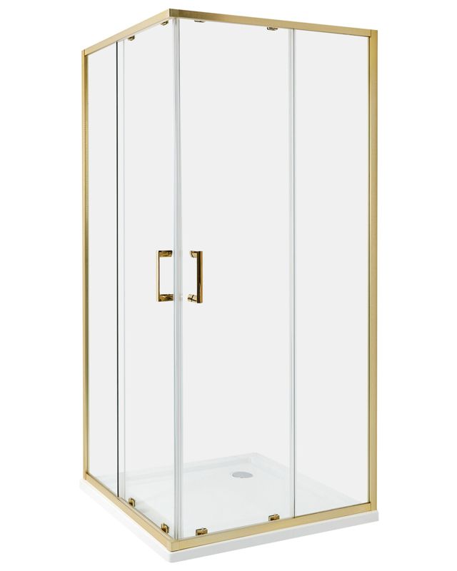 Kabina prysznicowa Tela 90 x 90 x 185 cm Złoty 1 szt.