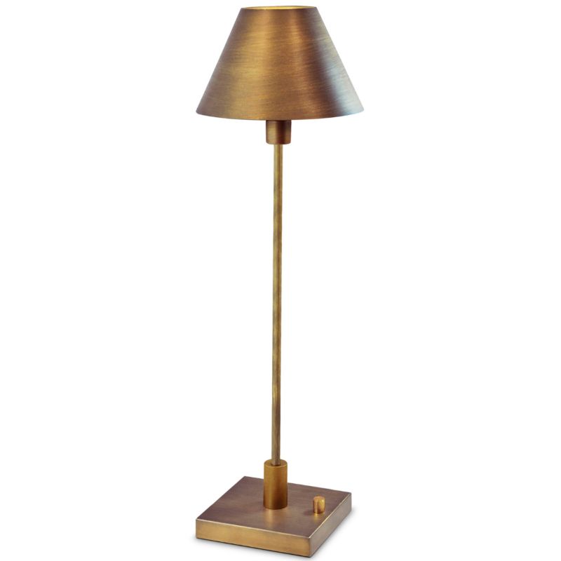 Lampka stołowa Polux Grena złoty szczotkowany 1 x E14 x 12W IP20 wym: 64 x 20 x 20 cm metal - 1 szt.