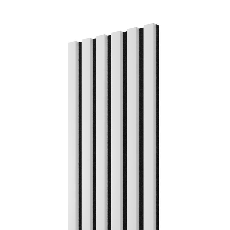 Lamele na czarnym filcu LAMELE3D biały mat 1 szt