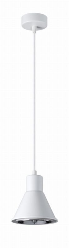 Lampa sufitowa wisząca Sollux Lighting Tazila 5721 biała szerokość 14 cm 1xES111 x 60W 1 szt.