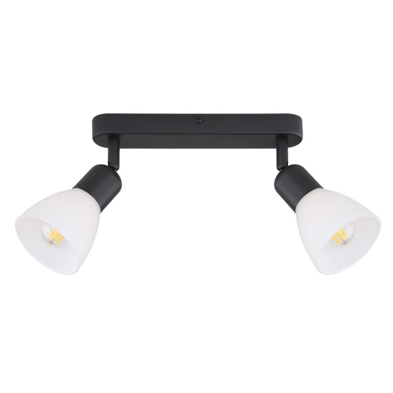 Kinkiet ścienny Light Prestige Malta czarno-biały 2 x E14 x 40W IP20 wym: 8 x 24 x 17 cm - 1 szt.