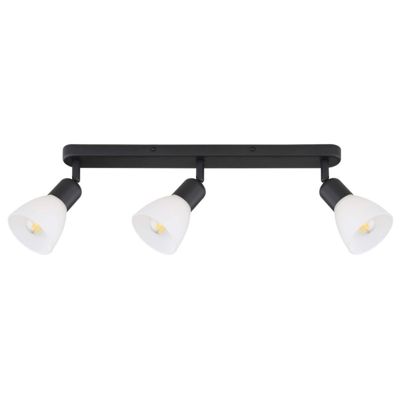 Kinkiet ścienny Light Prestige Malta czarno-biały 3 x E14 x 40W IP20 wym: 8 x 45 x 17 cm - 1 szt.