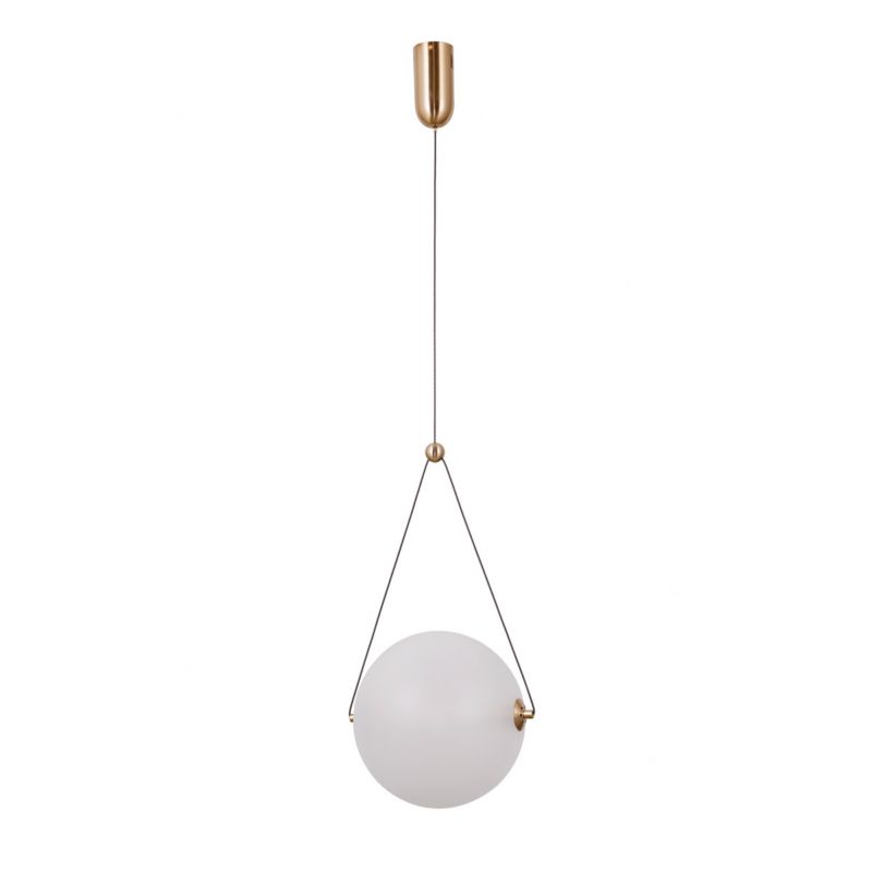 Lampa wisząca Italux Rastia 5992 złoto-opalowy nowoczesna wbudowany LED 12W 1 szt.