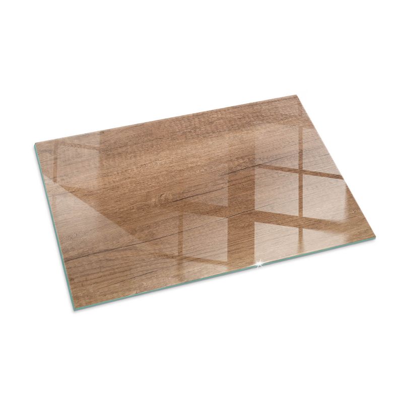 Podkładka szklana Tulup 100x70 cm Naturalne drewno 1 szt.