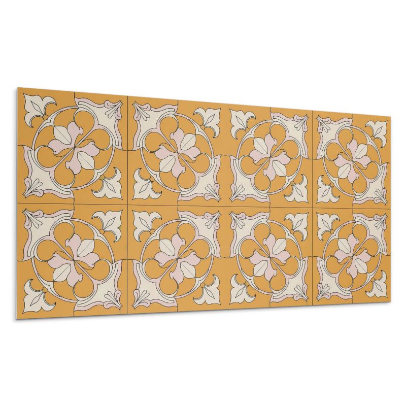Panel samoprzylepny Wallfluent 100x50 cm Mozaikowy wzór kwiatów 1 szt.