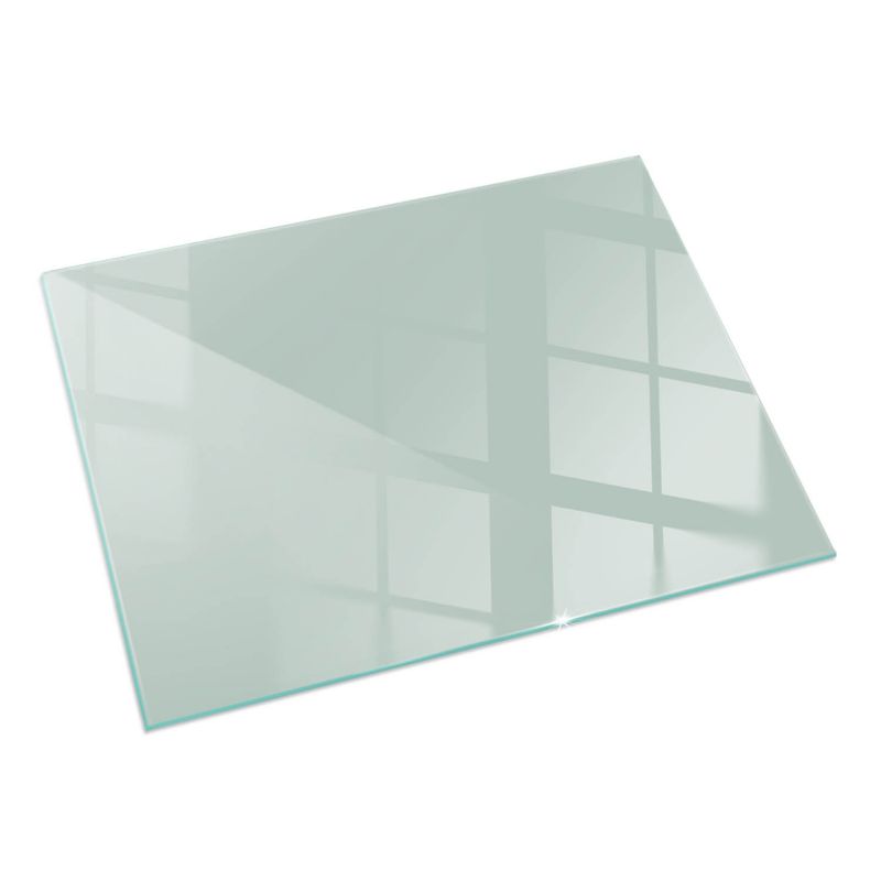 Szklana Podkładka Pod Kominek Prostokąt Wallfluent 120x80 cm Jasny zielony akcent 1 szt.