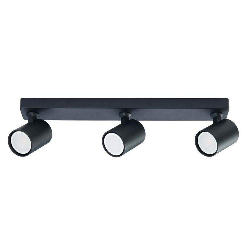 Kinkiet ścienny Light Prestige Snow czarny 3 x GU10 x 50W IP20 wym: 11,2 x 45 x 6 cm - 1 szt.