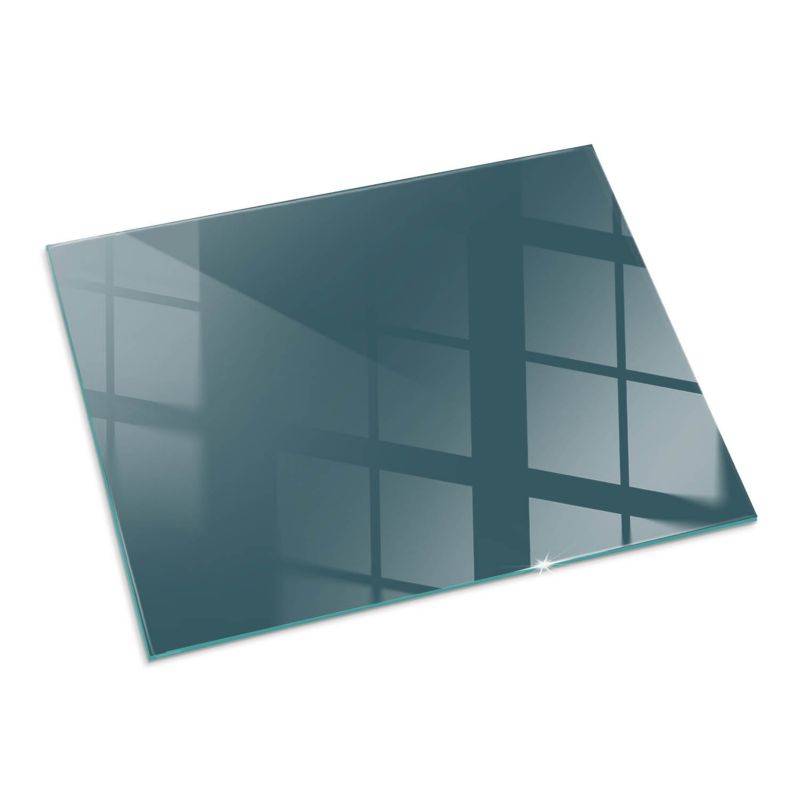 Szklana Podkładka Pod Kominek Prostokąt Wallfluent 80x60 cm Morski błękit 1 szt.