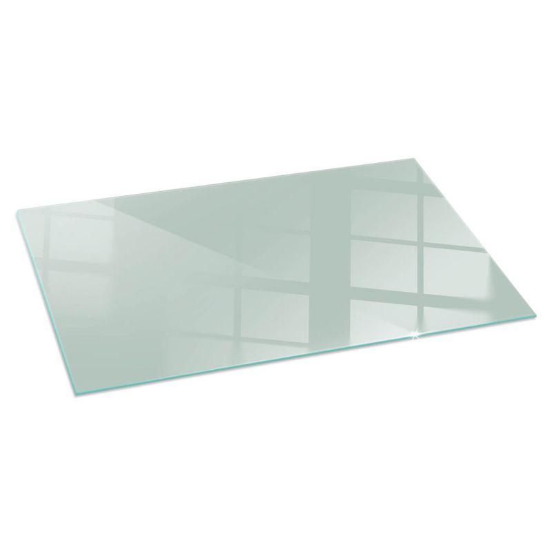 Szklana Podkładka Pod Kominek Prostokąt Wallfluent 140x70 cm Jasny zielony akcent 1 szt.