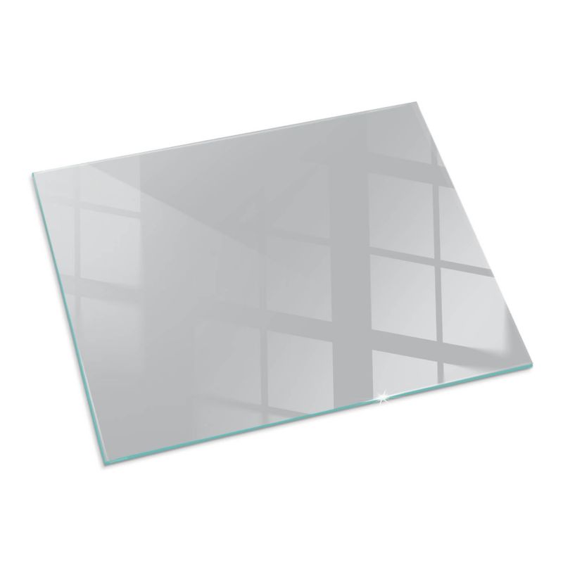 Szklana Podkładka Pod Kominek Prostokąt Wallfluent 80x60 cm Jasnoszary odcień 1 szt.