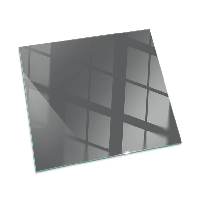 Szklana Podkładka Pod Kominek Kwadrat Wallfluent 60x60 cm Szaro-brązowy ton 1 szt.