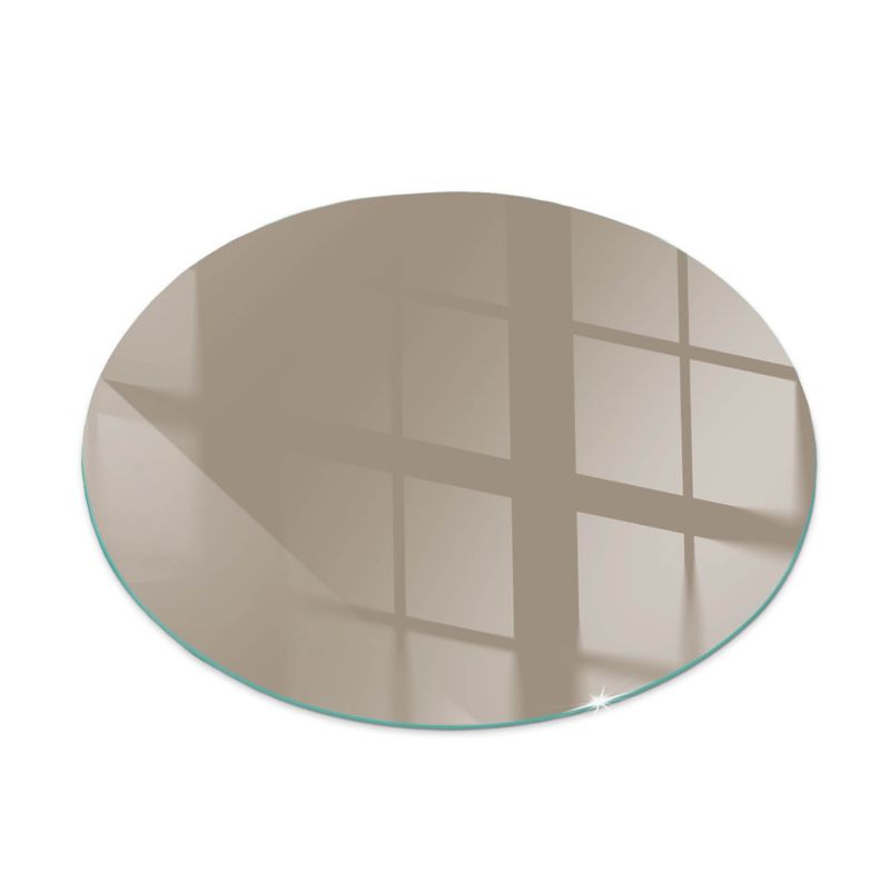 Szklana Podkładka Pod Kominek Okrąg Wallfluent Fi70 cm Naturalny brąz 1 szt.