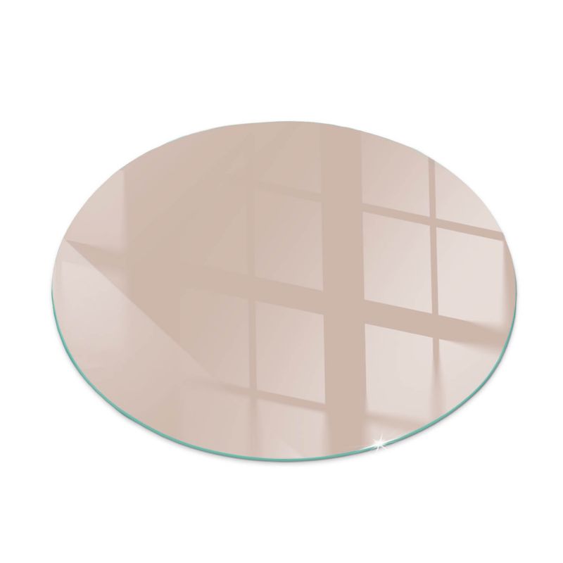 Szklana Podkładka Pod Kominek Okrąg Wallfluent Fi60 cm Ciepły jasny brąz 1 szt.