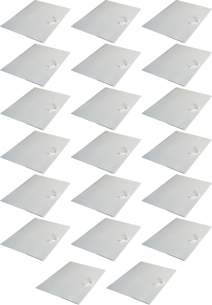 20x Teczka na dokumenty Barbara, A3, wiązana, kartonowa, 300g/m2, 1 sztuka, biały