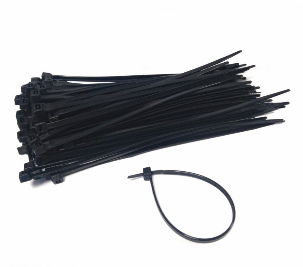 Opaska kablowa Erko, 7.6x400mm, 100 sztuk, czarny