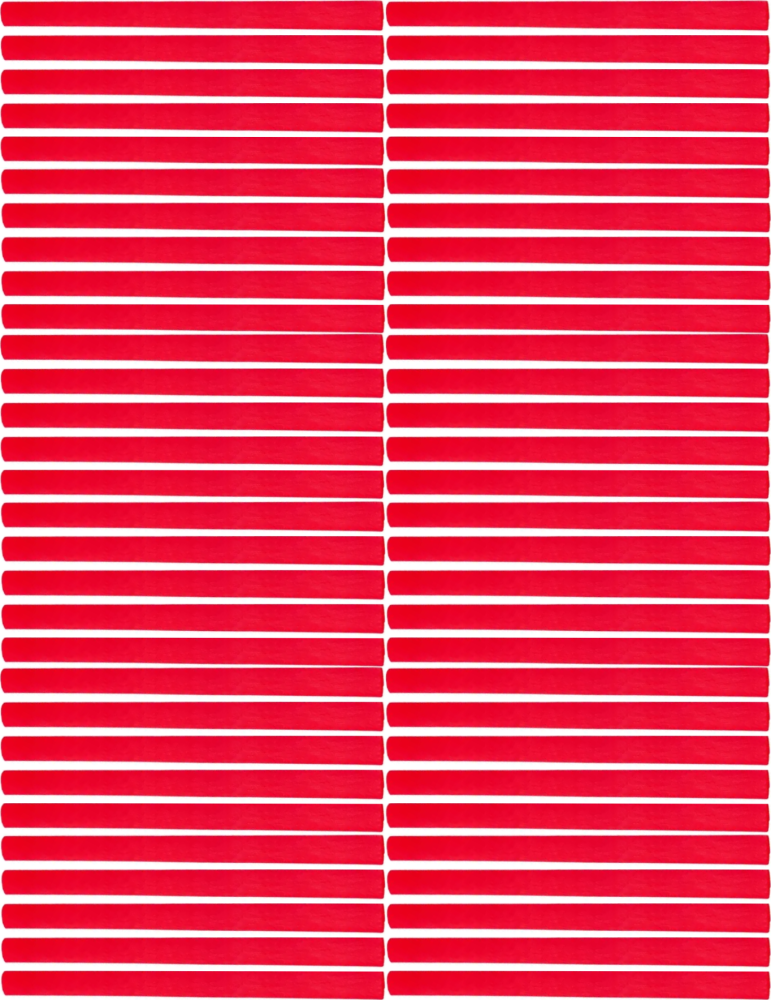 6x Bibuła marszczona Fiorello, 200x50cm, 10 sztuk, czerwony